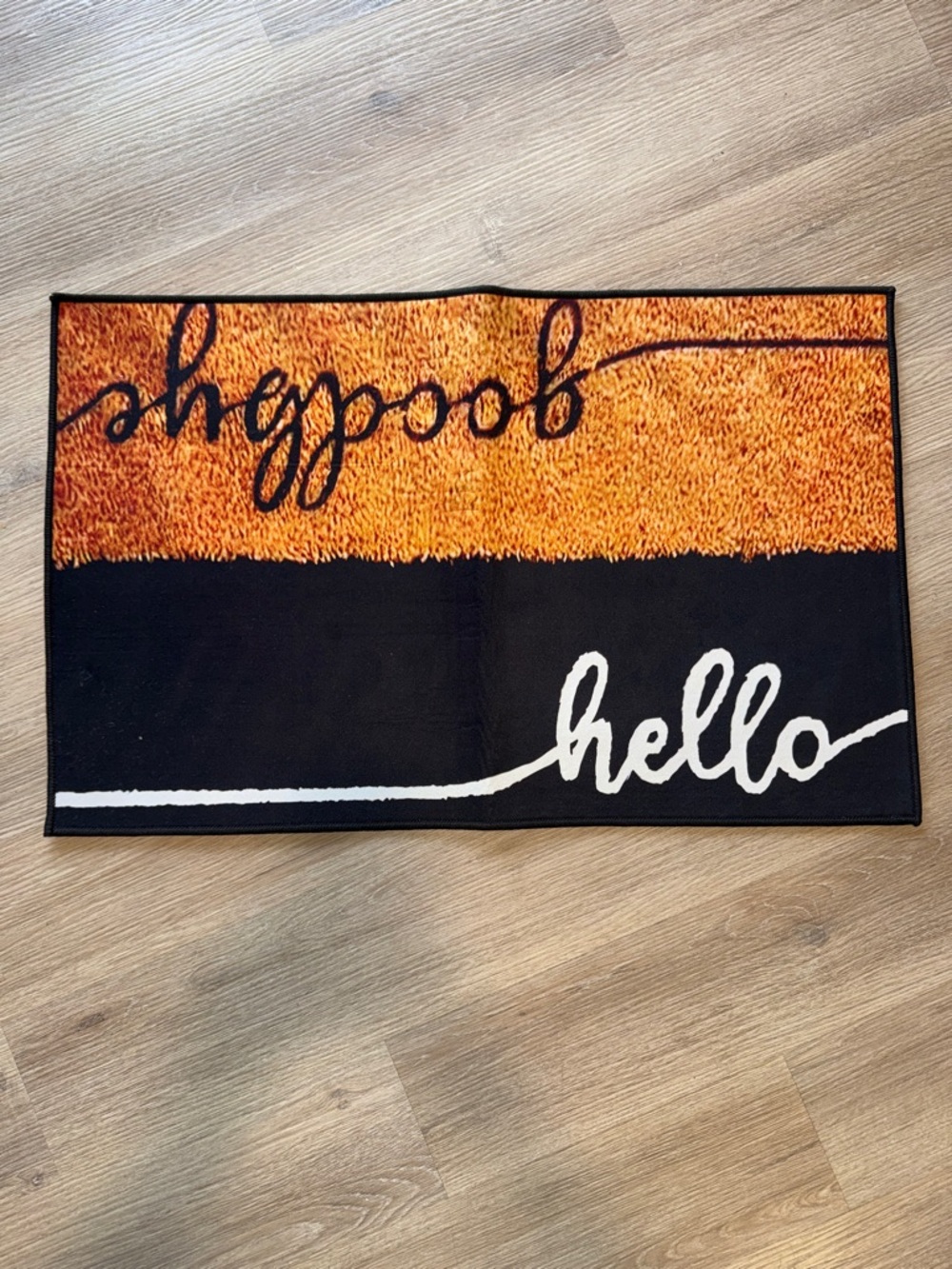 HELLO GOODBYE Welcome Home Non-Slip Floor Door Mat NWT